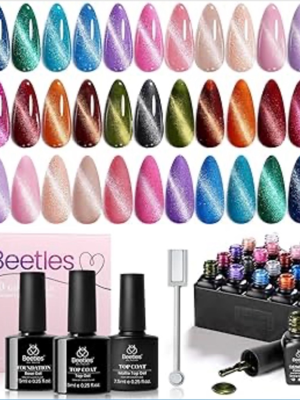 Beetles Cat Eye Gel Nail Polish 20 Color Set